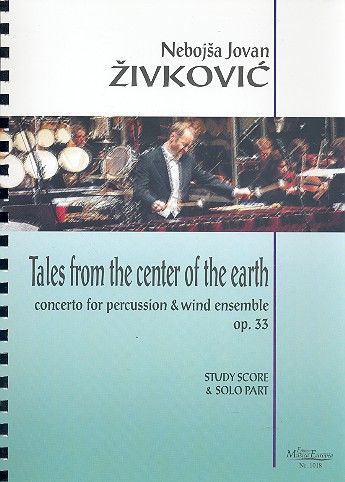 Tales from the Center of the Earth op.33  for percussion and wind ensemble  study score and solo part