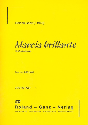 Marcia brillante für Zupforchester  Partitur  