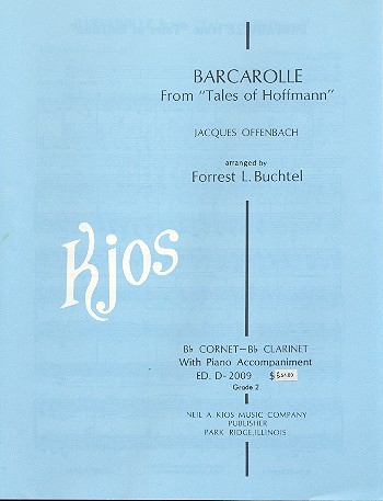 Barcarole für Klarinette und Klavier    