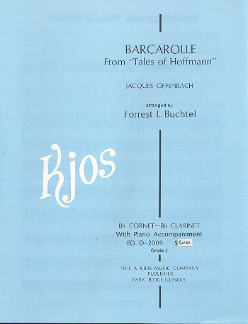 Barcarole für Klarinette und Klavier&nbsp;&nbsp;&nbsp;&nbsp;