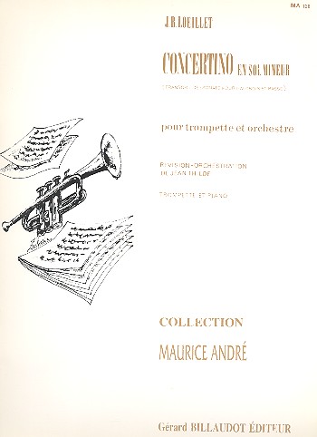 Concertino sol mineur pour&nbsp;&nbsp;trompette et piano&nbsp;&nbsp;