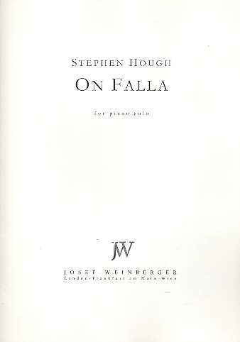 On Falla  for piano solo  