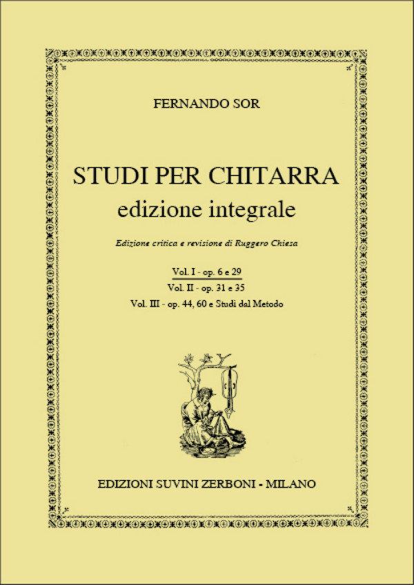 Studi vol.1 op.6 e op.29&nbsp;&nbsp;per chitarra&nbsp;&nbsp;
