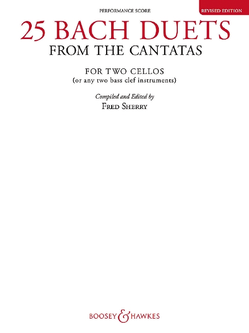 25 Duets  from the Cantatas&nbsp;&nbsp;for 2 cellos&nbsp;&nbsp;score