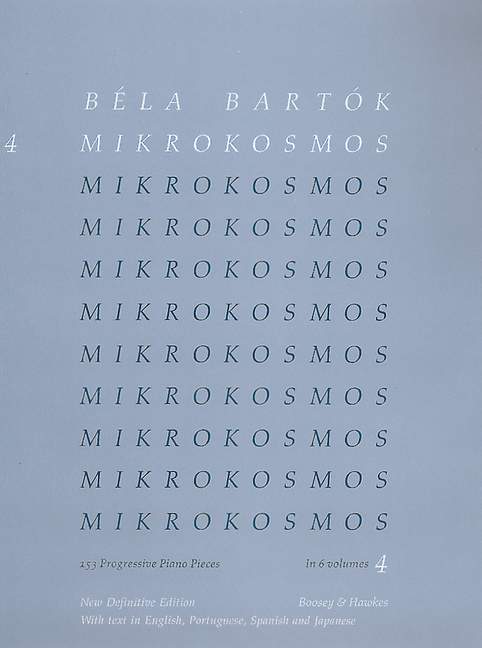 Mikrokosmos vol.4 (nos.97-121)&nbsp;&nbsp;for piano (en/por/sp/jap)&nbsp;&nbsp;