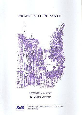 Litanie à 4 voci für 4 Singstimmen&nbsp;&nbsp;(SATB) und Streicher&nbsp;&nbsp;Klavierauszug