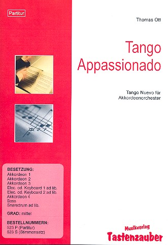 Tango appassionado  für Akkordeonorchester  Partitur