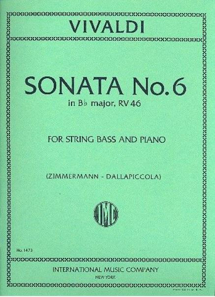 Sonata b flat major RV46&nbsp;&nbsp;for string bass and piano&nbsp;&nbsp;