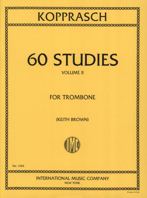 60 Studies vol.2&nbsp;&nbsp;for trombone&nbsp;&nbsp;