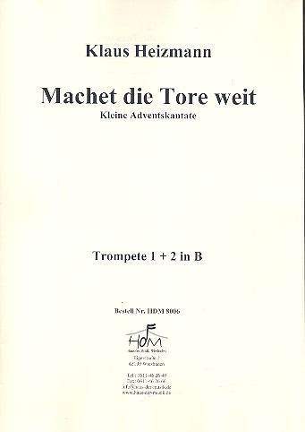 Machet die Tore weit&nbsp;&nbsp;Trompete 1+2 in B&nbsp;&nbsp;