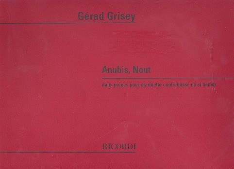 Anubis Nout für Bassklarinette&nbsp;&nbsp;&nbsp;&nbsp;