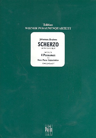 Scherzo aus dem Klavierquintett op.34&nbsp;&nbsp;für 4 Posaunen&nbsp;&nbsp;Partitur und Stimmen