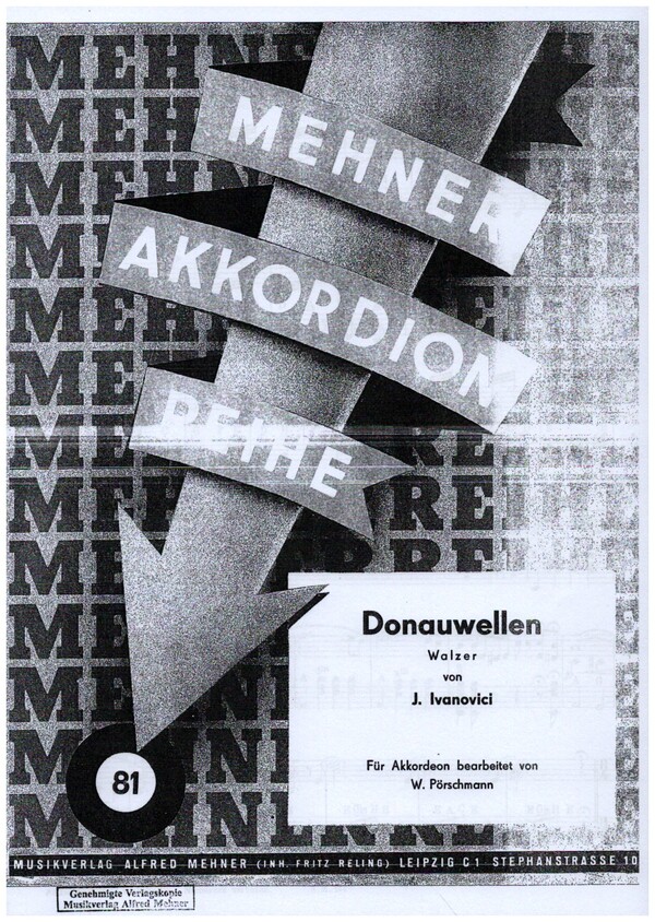 Donauwellen&nbsp;&nbsp;für Akkordeon&nbsp;&nbsp;