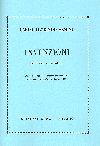 Invenzioni per corno et pianoforte&nbsp;&nbsp;&nbsp;&nbsp;