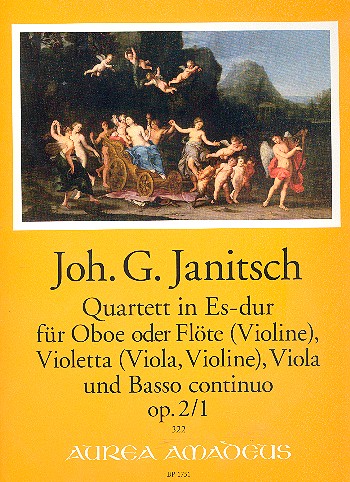 Quartett Es-Dur op.2,1  für Oboe (Flöte/Violine), Violetta (Viola/Violine), Viola und Bc  Stimmen (Bc ausgesetzt)