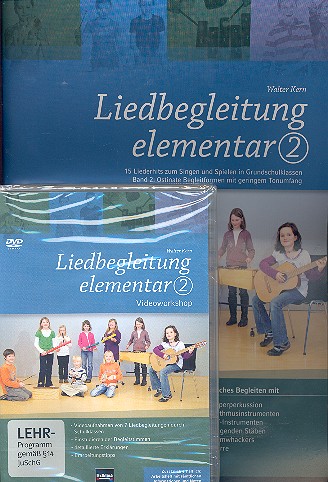 Liedbegleitung elementar Band 2 &nbsp;&nbsp;(Buch (+CD-Rom) +DVD)&nbsp;&nbsp;Set