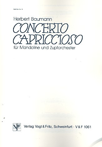 Concerto capriccioso für Mandoline  und Zupforchester  Mandoline 2