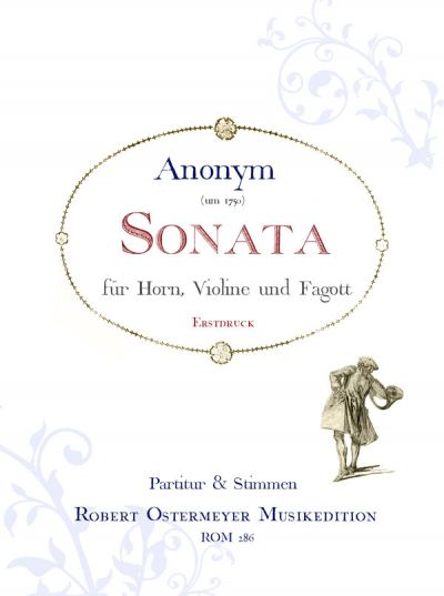 Sonate D-Dur für Horn, Violine und Fagott  Partitur und Stimmen  