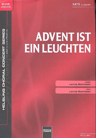 Advent ist ein Leuchten für gem Chor  a cappella  Partitur