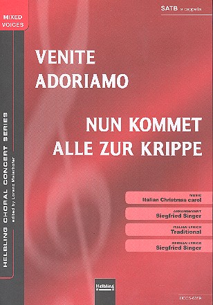 Venite adoriamo für gem Chor a cappella&nbsp;&nbsp;Partitur (dt/it)&nbsp;&nbsp;