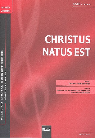 Christus natus est für gem Chor a cappella  Partitur  