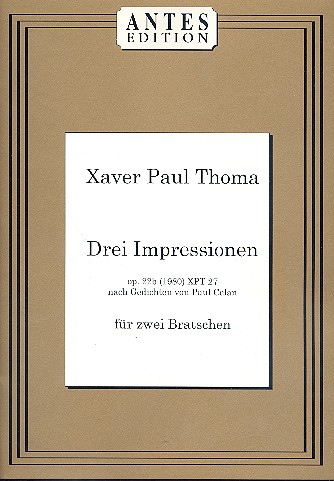 3 Impressionen op.22b für 2 Violen  Spielpartitur  