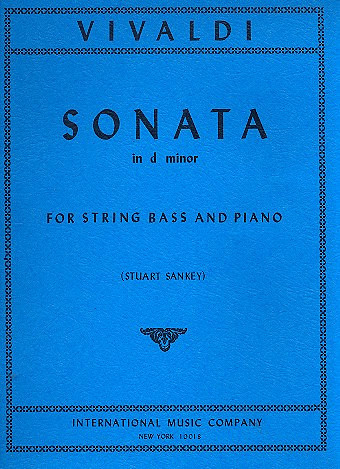 Sonata d minor op.2,3&nbsp;&nbsp;for string bass and piano&nbsp;&nbsp;