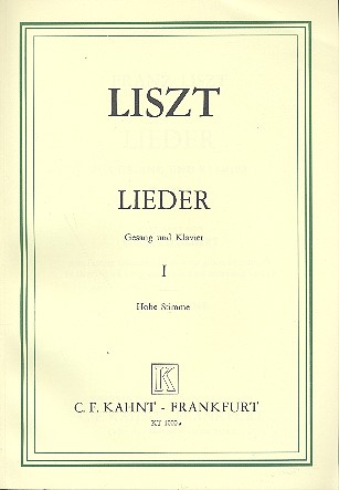 Lieder Band 1&nbsp;&nbsp;für hohe Singstimme und Klavier (en/dt/fr)&nbsp;&nbsp;