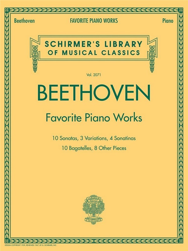 Favorite Piano Works&nbsp;&nbsp;Schirmer&nbsp;&nbsp;