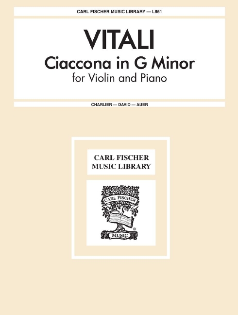 Ciaccona g minor for violin  and piano  
