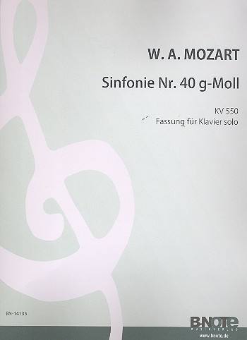 Sinfonie g-Moll KV550&nbsp;&nbsp;für Klavier&nbsp;&nbsp;