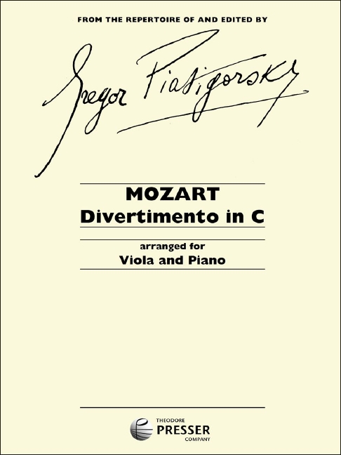 Divertimento in C Major&nbsp;&nbsp;for viola and piano&nbsp;&nbsp;