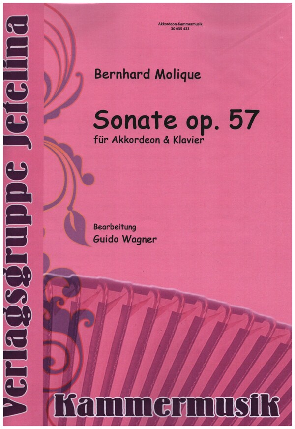 Sonate op.57  für Akkordeon und Klavier  Klavierpartitur