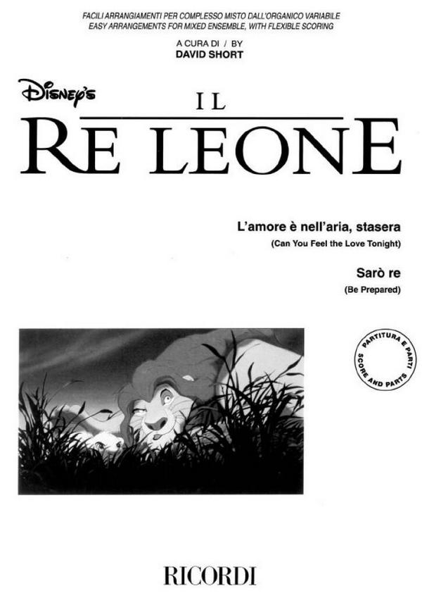 Il re Leone: for flexible ensemble&nbsp;&nbsp;score and parts&nbsp;&nbsp;
