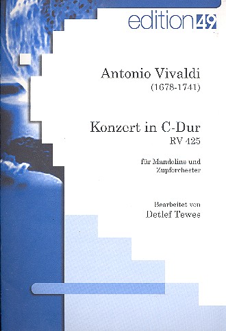 Konzert C-Dur RV425&nbsp;&nbsp;für Mandoline und Zupforchester&nbsp;&nbsp;Partitur