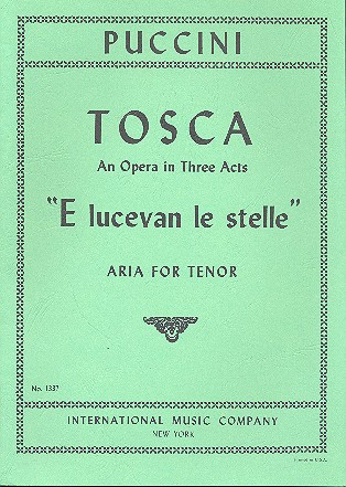 E lucevan le stelle&nbsp;&nbsp;for tenor and piano (it)&nbsp;&nbsp;