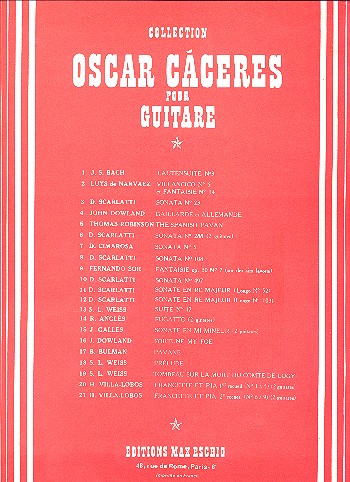 Suite no.17 pour guitare    