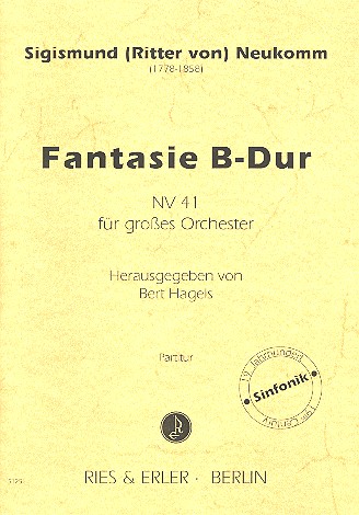 Fantasie B-Dur NV41 für Orchester  Partitur  