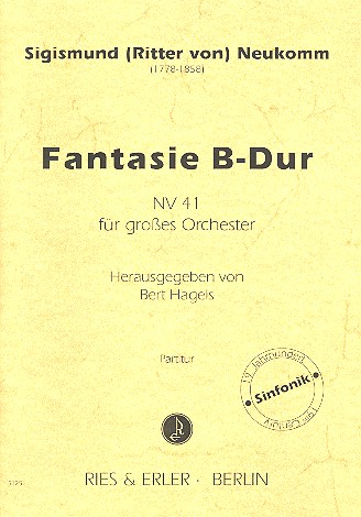 Fantasie B-Dur NV41 für Orchester&nbsp;&nbsp;Partitur&nbsp;&nbsp;