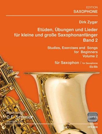 Etüden, Übungen und Lieder für kleine und grosse Saxophonanfänger Band   für Saxophon (B/Es)  