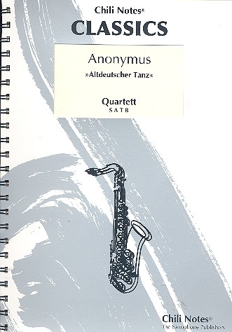 Altdeutscher Tanz für 4 Saxophone  (SATBar)  partitur und Stimmen