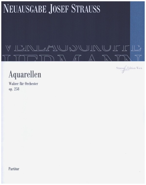 Aquarellen op.258 für Orchester  Partitur  