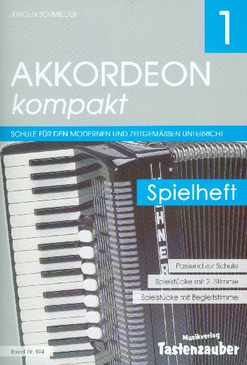 Akkordeon kompakt Band 1 - Spielheft  für Akkordeon  