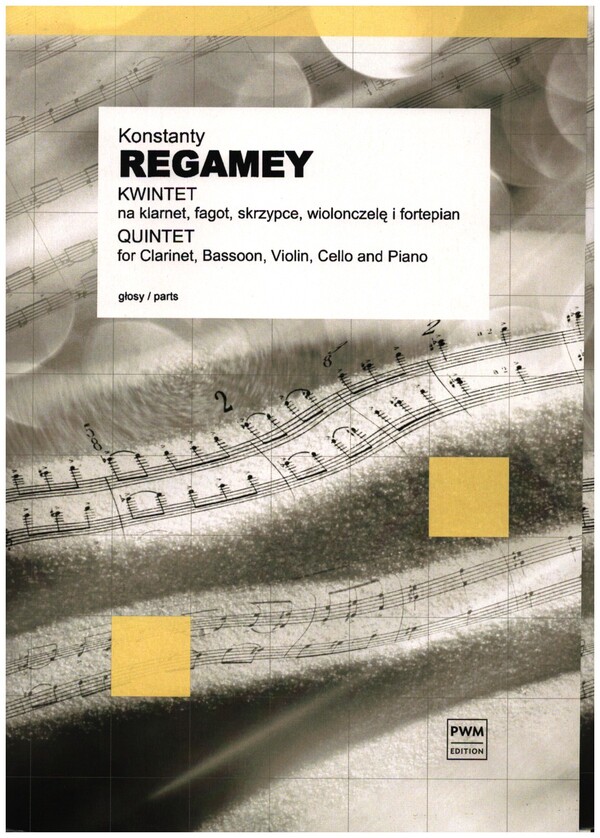 Quintet&nbsp;&nbsp;for clarinet, bassoon, violin,cello and piano&nbsp;&nbsp;score and parts