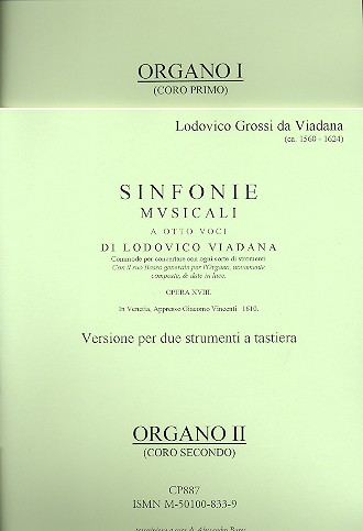 Sinfonie musicali op.18 a 8 voci