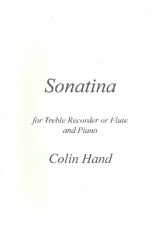 Sonatina   for treble recorder (flute) and piano  