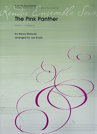 The Pink Panther for 2 baritones  (trombones) and 2 tubas (bass trombones)  score and parts