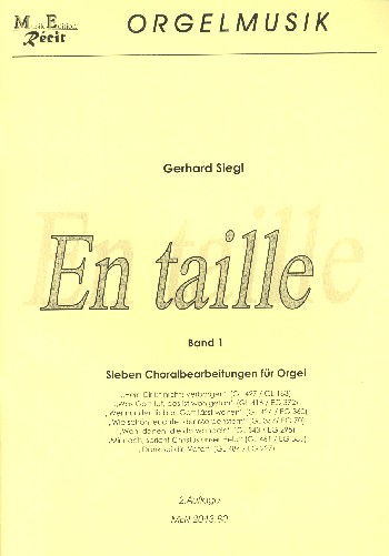 En taille Band 1 für Orgel (Melodieinstrument  ad lib)  
