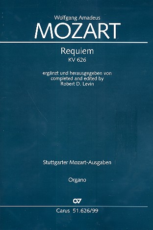 Requiem KV626&nbsp;&nbsp;für Soli, gem Chor und Orchester&nbsp;&nbsp;Stimmensatz (Streicher 6-5-4-4)