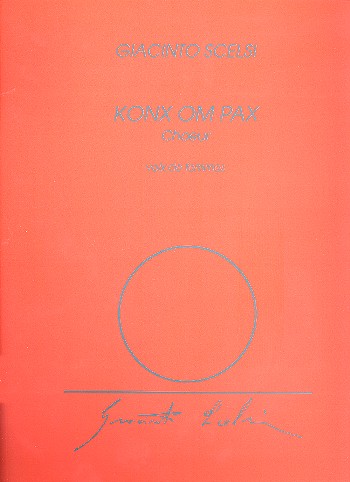 Konx om Pax pour choeur et orchestre  partition choeur de femmes  